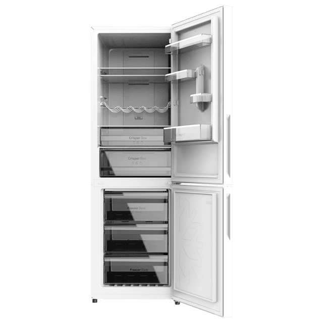 DAEWOO INOX NO FROST COMBI REFRIGERATOR