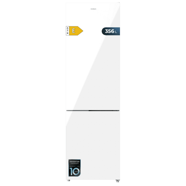DAEWOO INOX NO FROST COMBI REFRIGERATOR