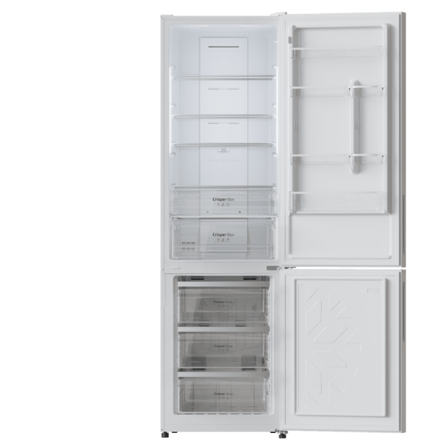 DAEWOO INOX NO FROST COMBI REFRIGERATOR