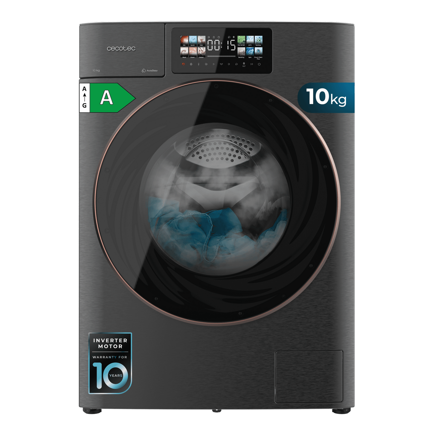 CECOTEC WASHER OFFER (10 kg - 1400 rpm - STAINLESS STEEL)