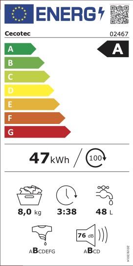 Lavadora carga frontal - Bolero DressCode 8500 Inverter Steel A Lavadora de 8 Kg inox, 1400 rpm, motor inverter plus, vapor, 16 programas, clase A y SteamMax.