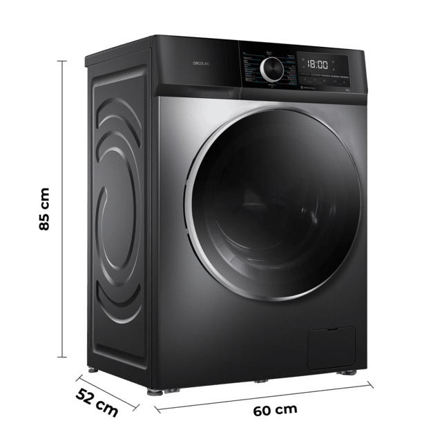 Lavadora carga frontal - Bolero DressCode 8500 Inverter Steel A Lavadora de 8 Kg inox, 1400 rpm, motor inverter plus, vapor, 16 programas, clase A y SteamMax.
