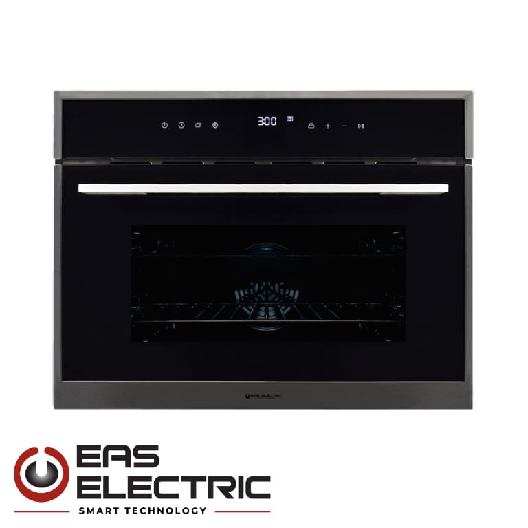 EAS ELECTRIC COMPACT OVEN 45CM 8 FUNCTIONS DISPLAY TOUCH CONTROL BLACK GLASS EMV48DTN