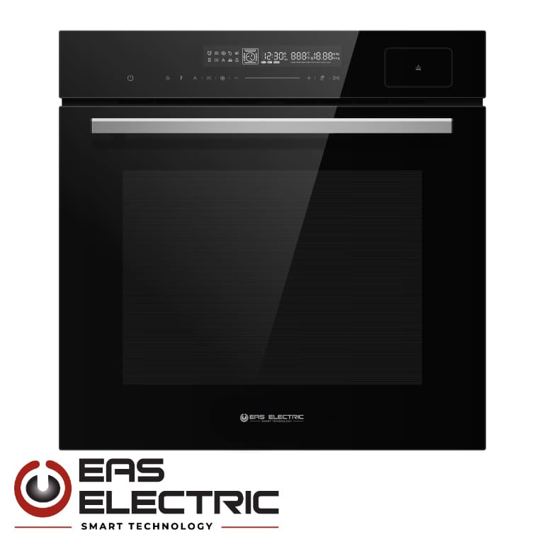 EAS ELECTRIC OVEN 72L STEAM 13 FUNCTIONS BLACK GLASS DISPLAY EMV72VAP