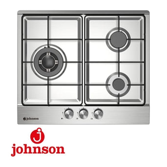 ENCIMERA GAS EAS JOHNSON 3 FUEGOS 60CM JAMA3BX1