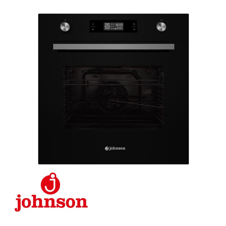 JOHNSON 70L MULTIFUNCTION DIGITAL OVEN BLACK GLASS JOR70N