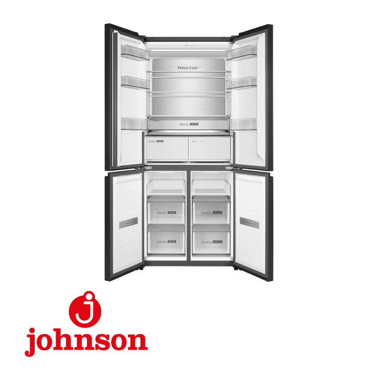 FOUR DOOR REFRIGERATOR 190x84 CLASS E BLACK GLASS