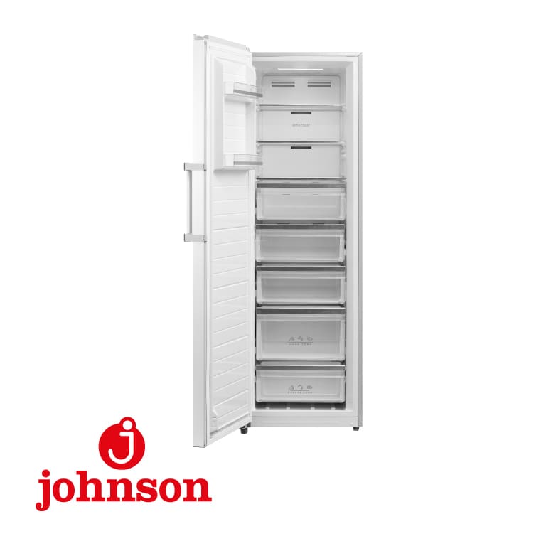 CONGELADOR VERTICAL JOHNSON 185X59.5X61.8 CM NO FROST 1P CLASE E BLANCO