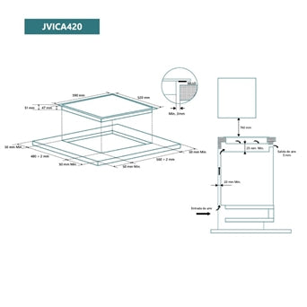 VITROCERAMICA JOHNSON JVICA420