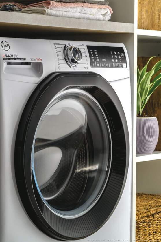 HOOVER H3WPS6106TAMBS WASHING MACHINE - 10 kg, 1600 rpm, class A-10%, steam program, 78 dB, white