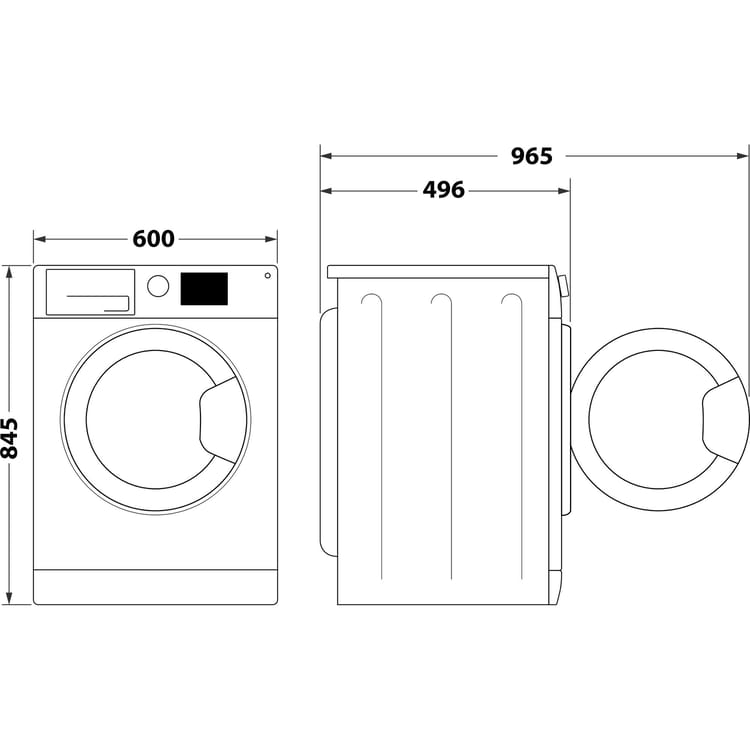 BEKO WRA8615XW 8KG 1200RPM STEAM INVERTER CLASS A WASHING MACHINE