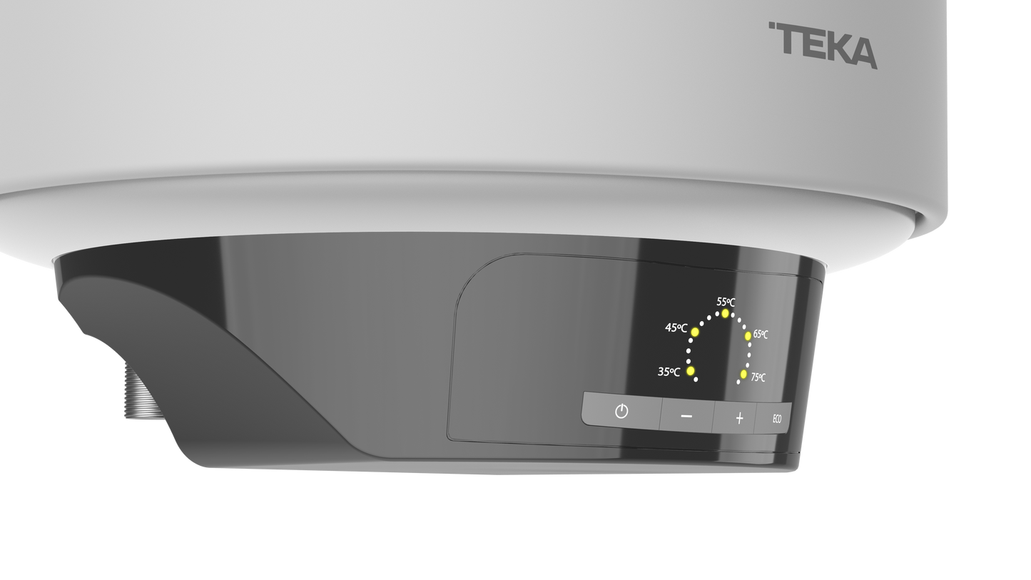 Termo eléctrico Teka vertical Smart Control de 30 litros con indicador de temperatura LED