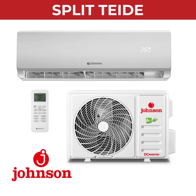 AIRE ACONDICIONADO CJTO SPLIT JOHNSON R32 A++ ( WIFI OPCIONAL) TEIDE25K 2236FG (INCLUYE INSTALACIÓN BÁSICA)