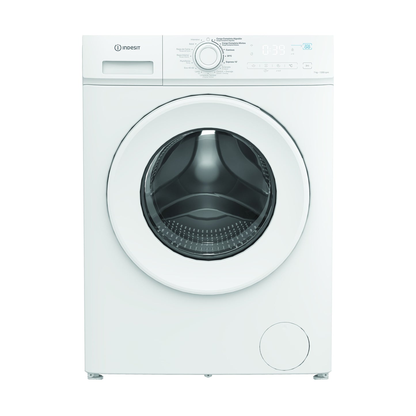Lavadora INDESIT IMA752MYTIMESPT  7 kg de capacidad 1200 Rpm Clase B Display digital