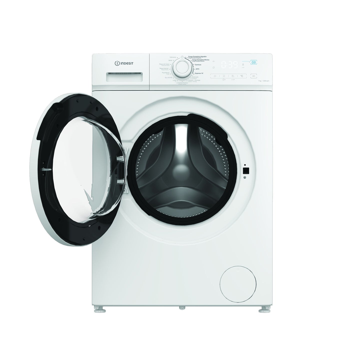 Lavadora INDESIT IMA752MYTIMESPT  7 kg de capacidad 1200 Rpm Clase B Display digital