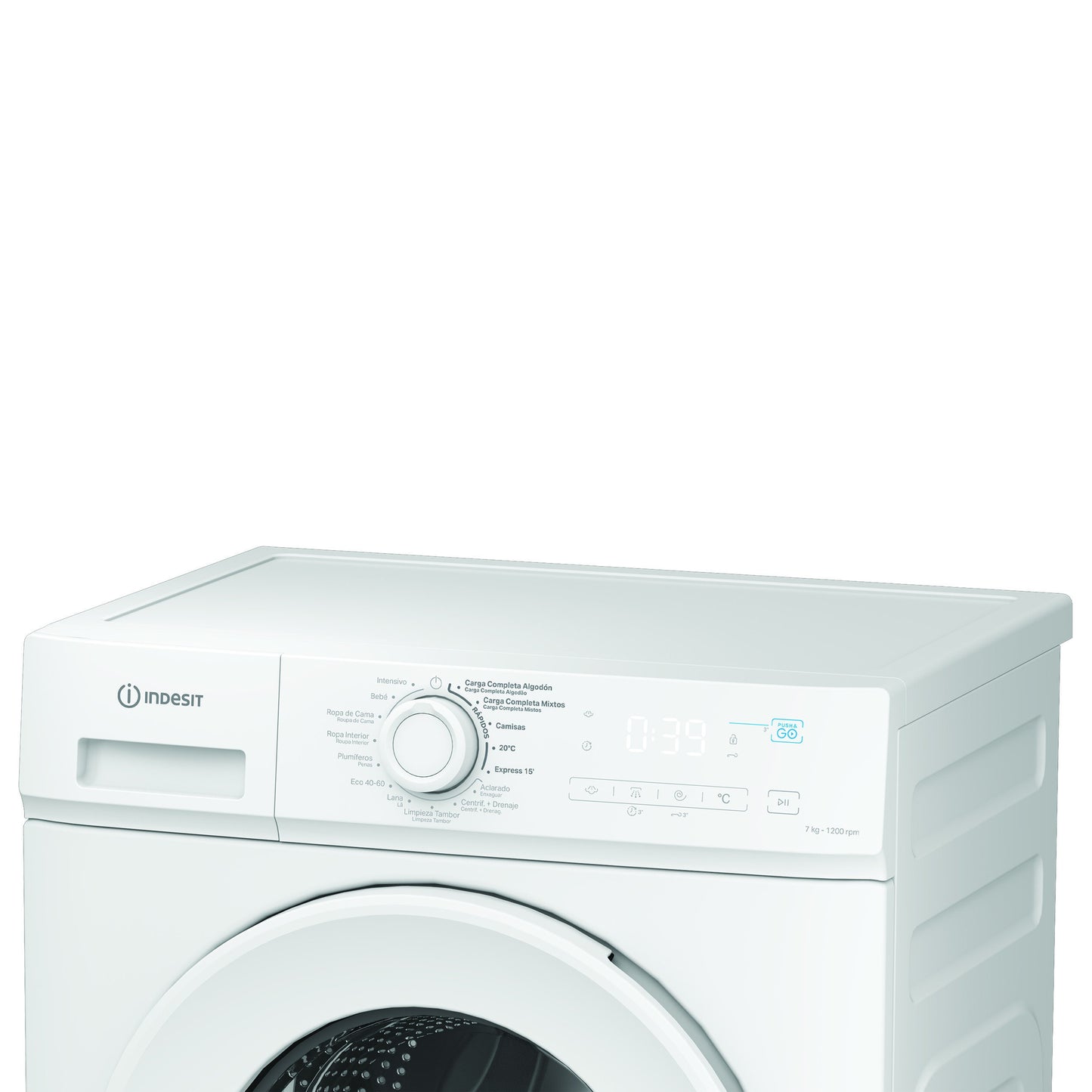 Lavadora INDESIT IMA752MYTIMESPT  7 kg de capacidad 1200 Rpm Clase B Display digital