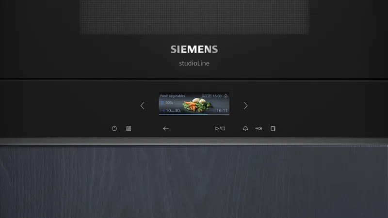 MICROONDAS INTEGRABLE SIEMENS IQ700 BF722R1B1 21L S/P CRISTAL NEGRO