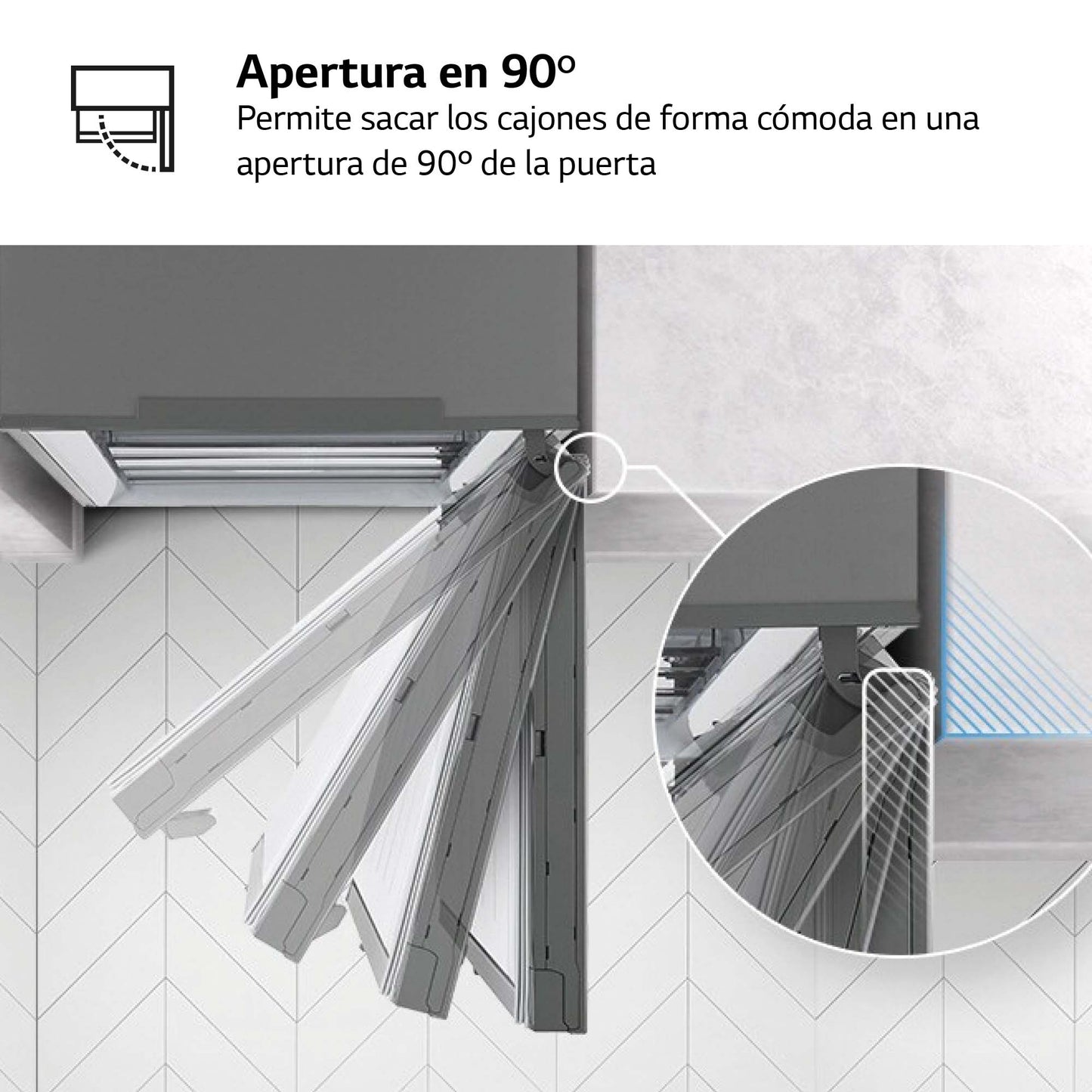 FRIGORIFICO VERTICAL 1 PUERTA LG GLT51SWGSZ 186x60 1P NOFROST BLANCO