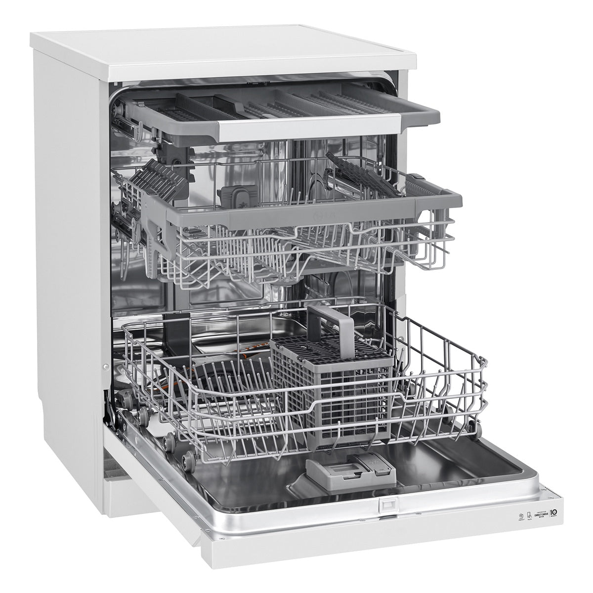 LG DF365FPS FREE-STANDING STAINLESS STEEL DISHWASHER 14 PLACES 10 PROGRAMS 60CM 