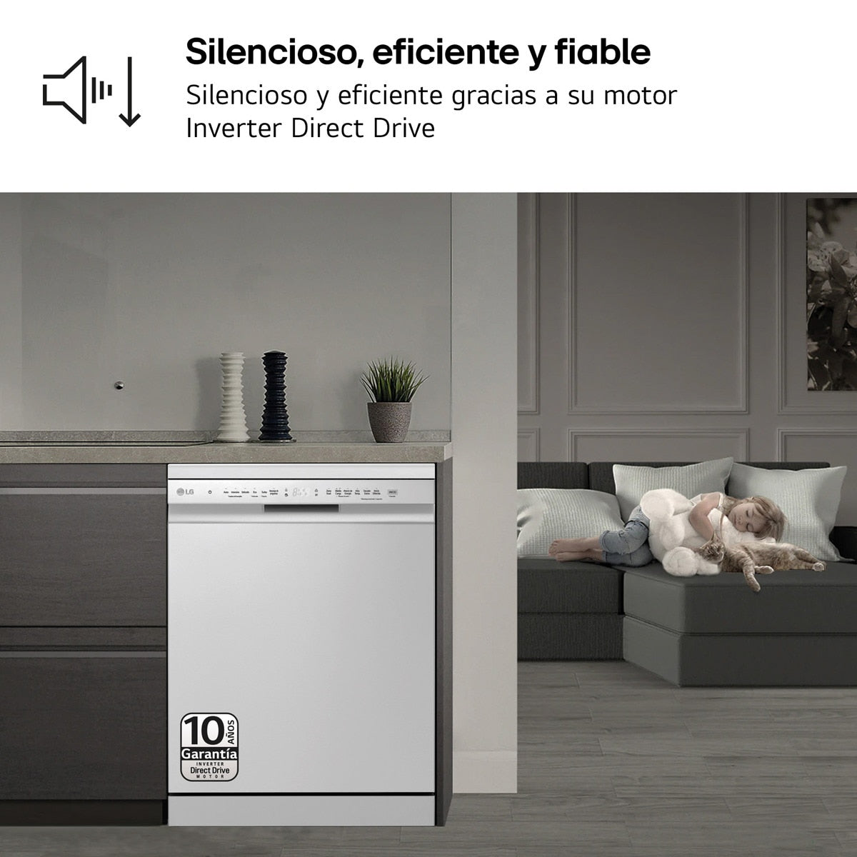 LG DF365FPS FREE-STANDING STAINLESS STEEL DISHWASHER 14 PLACES 10 PROGRAMS 60CM 