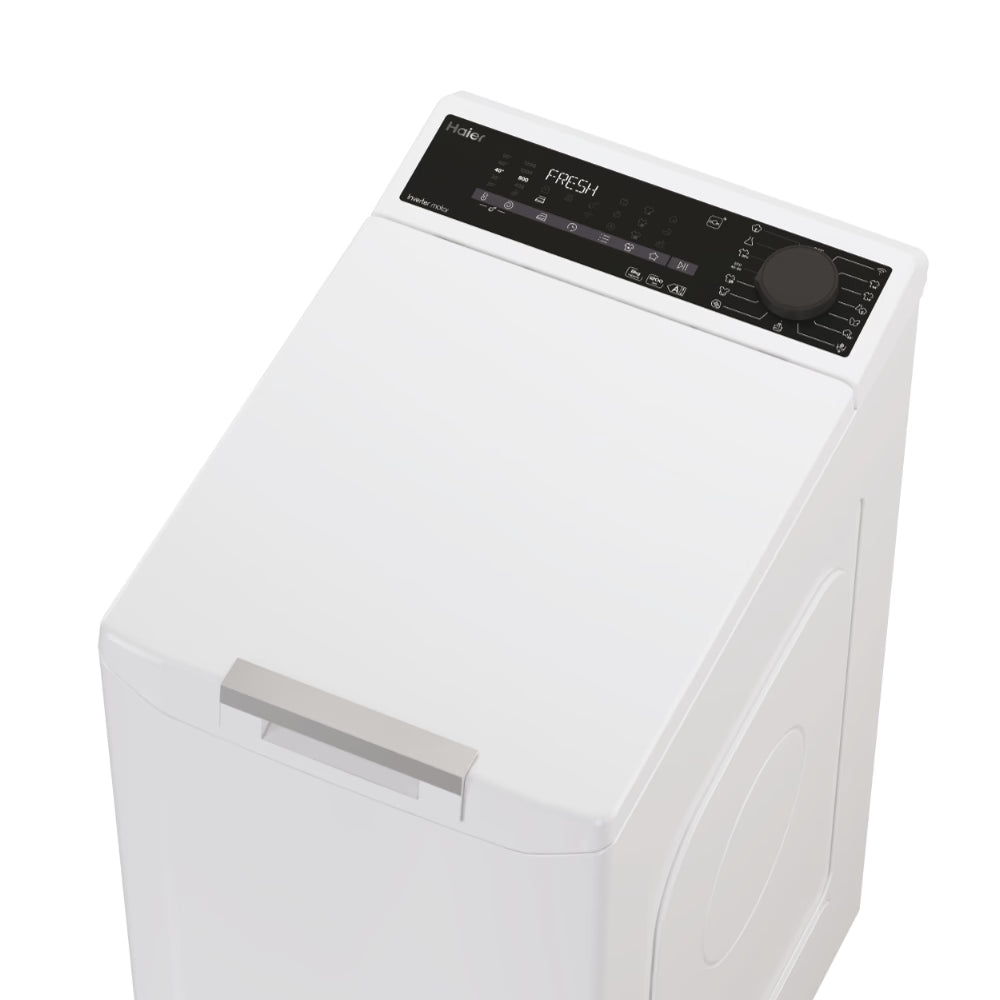 Midea MF100T80B/W-ES Top Loading Washing Machine, White, 8 kg, 1300 rpm, A 