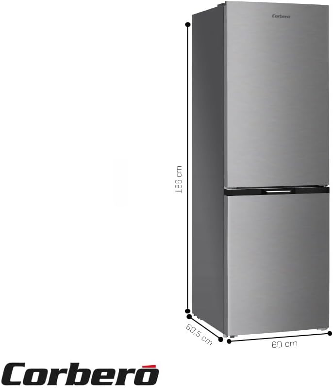 Frigorífico Combi Cobero 186x60cm NoFrost CCH18522EX Inox