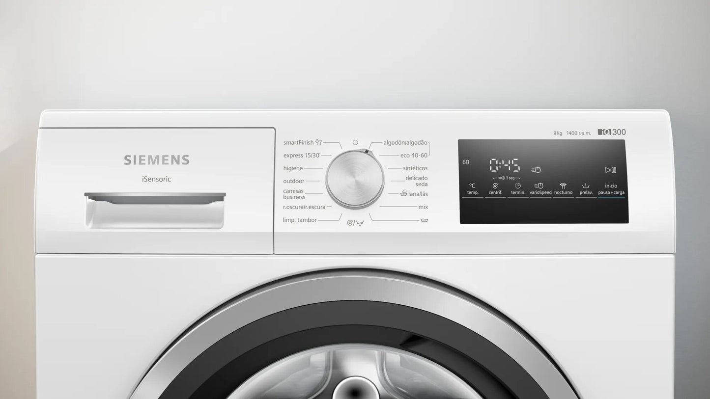 LAVADORA OFERTA SIEMENS WM14N290EP, 9kg 1200RPM CLASE A 16 PROGRAMAS