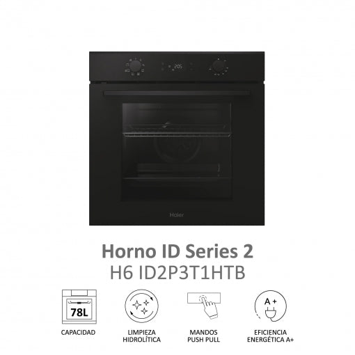 HORNO HAIER H6ID2P3T1HTB MULTIFUNCIÓN 78L 60CM