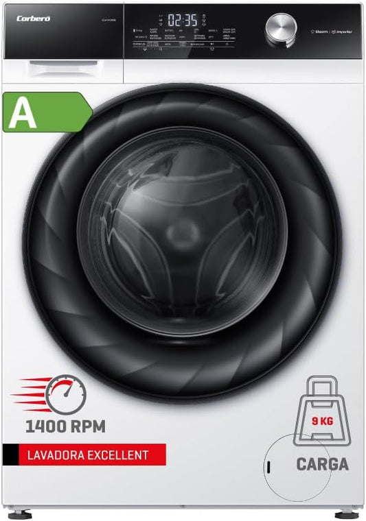 Lavadora Oferta Corbero CLH9404MK, 9kg, 1400rpm, A, Blanco