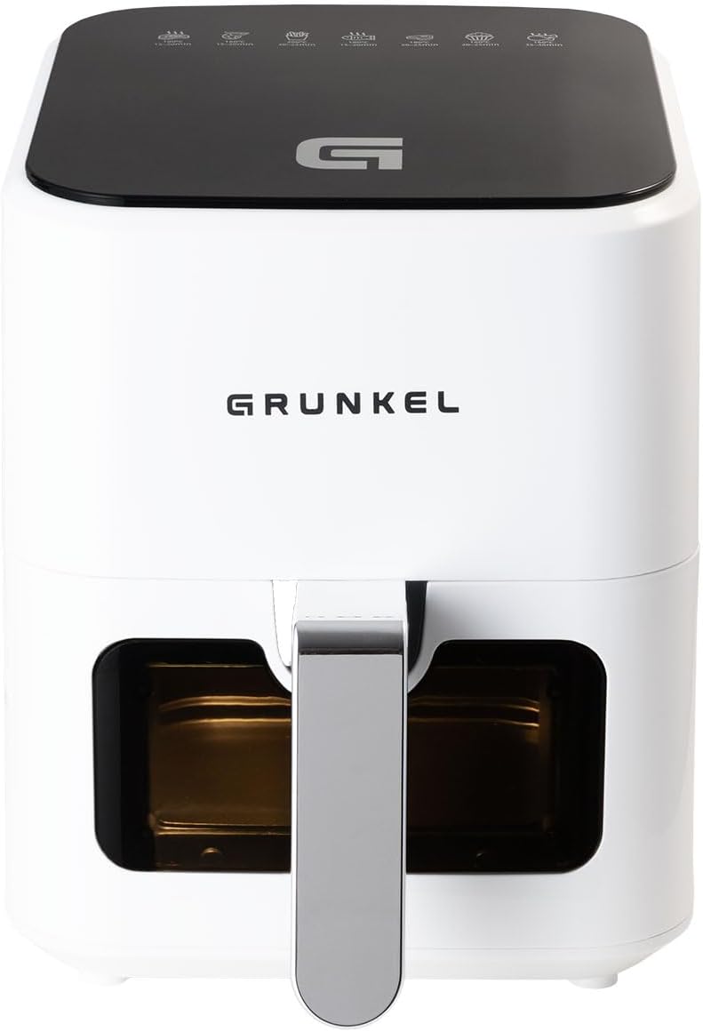 Freidora De Aire Grunkel Whiteeasyfryer, 1200 W De 4 Litros Y 7 Programas, Blanca