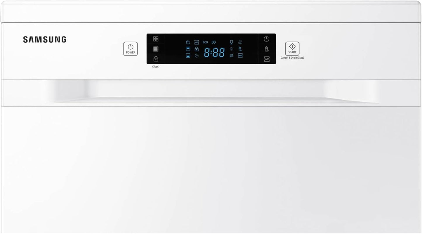 - Lavavajillas de libre instalación, SAMSUNG DW60M6040FW 13cubiertos A++ con Función Higiene [Clase de eficiencia energética D]