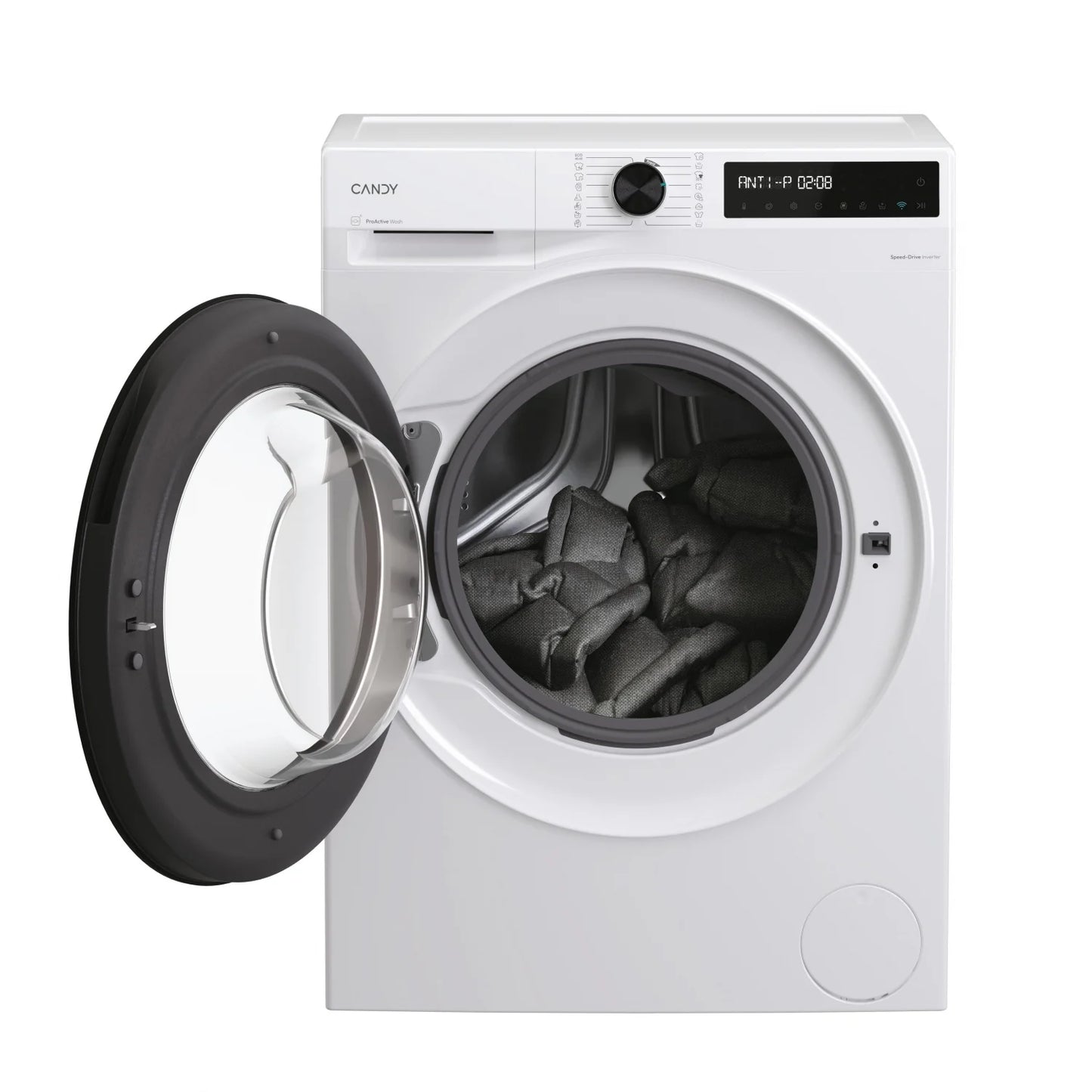 Lavadora carga frontal - Candy BR411BL9S, ProWash 500, 11 kg, 1400 rpm, 16 Programas, Motor Inverter, Wi-Fi, Blanco