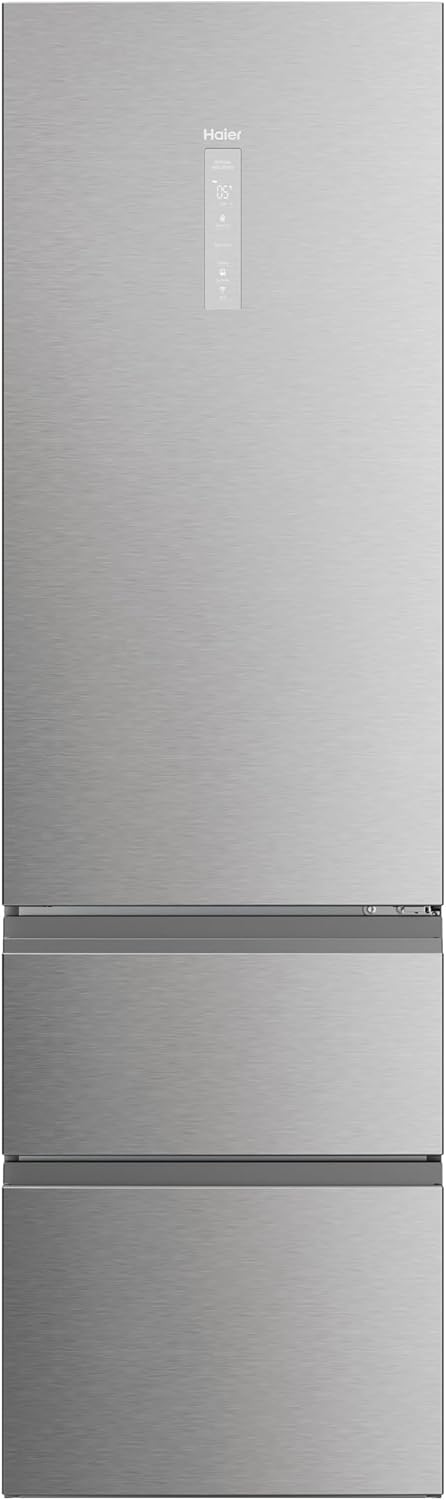 Frigorífico Combi Haier 3P HTW5620ENMG, 205x60cm, NOFROST, E, Inox,