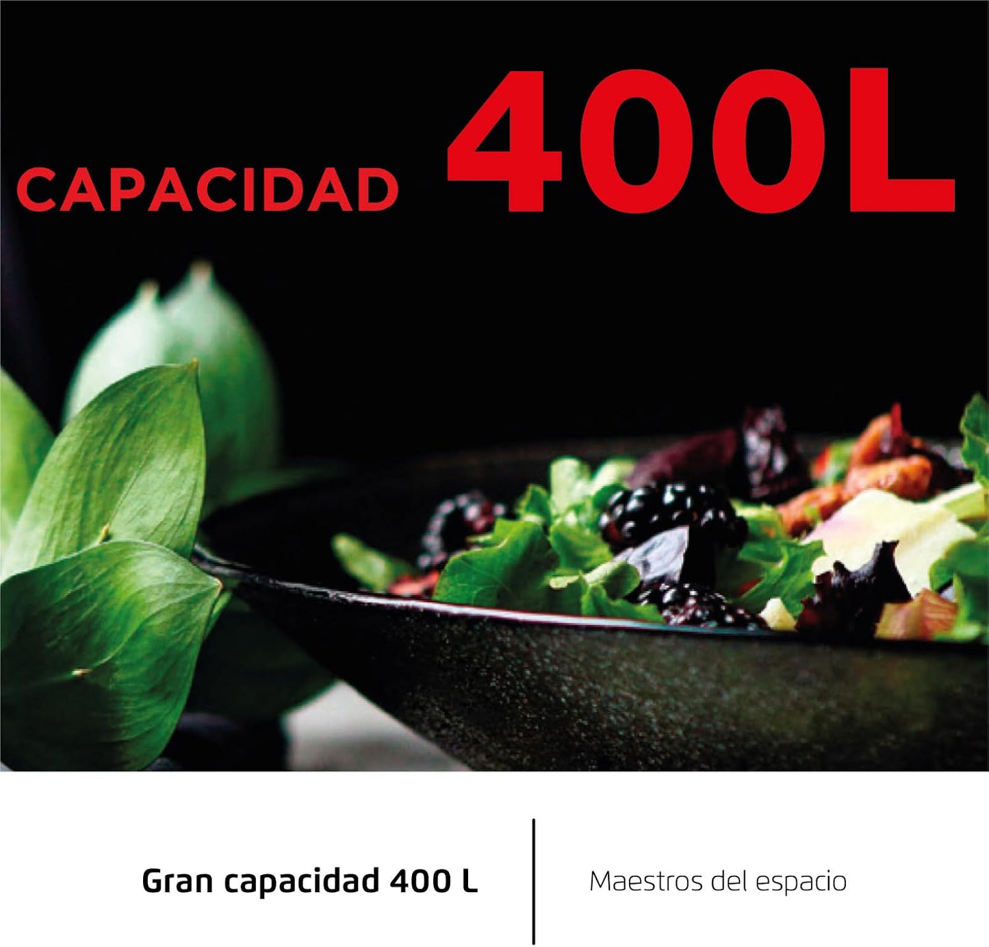 Frigorífico Combi Corbero CCH185406NFN , 186,5X60, E, NoFrost 400 L Negro