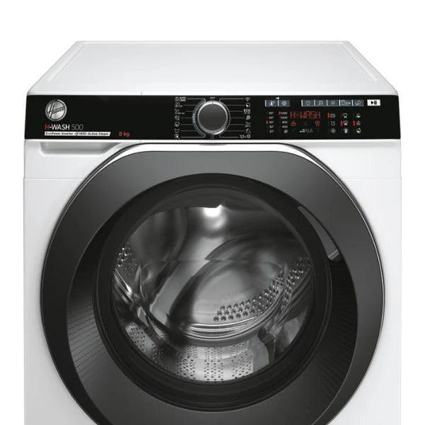 Lavadora Hoover HWP48AMBC7 - Clase A-15%, 8 kg, 14 Programas, Programación diferida, Blanca