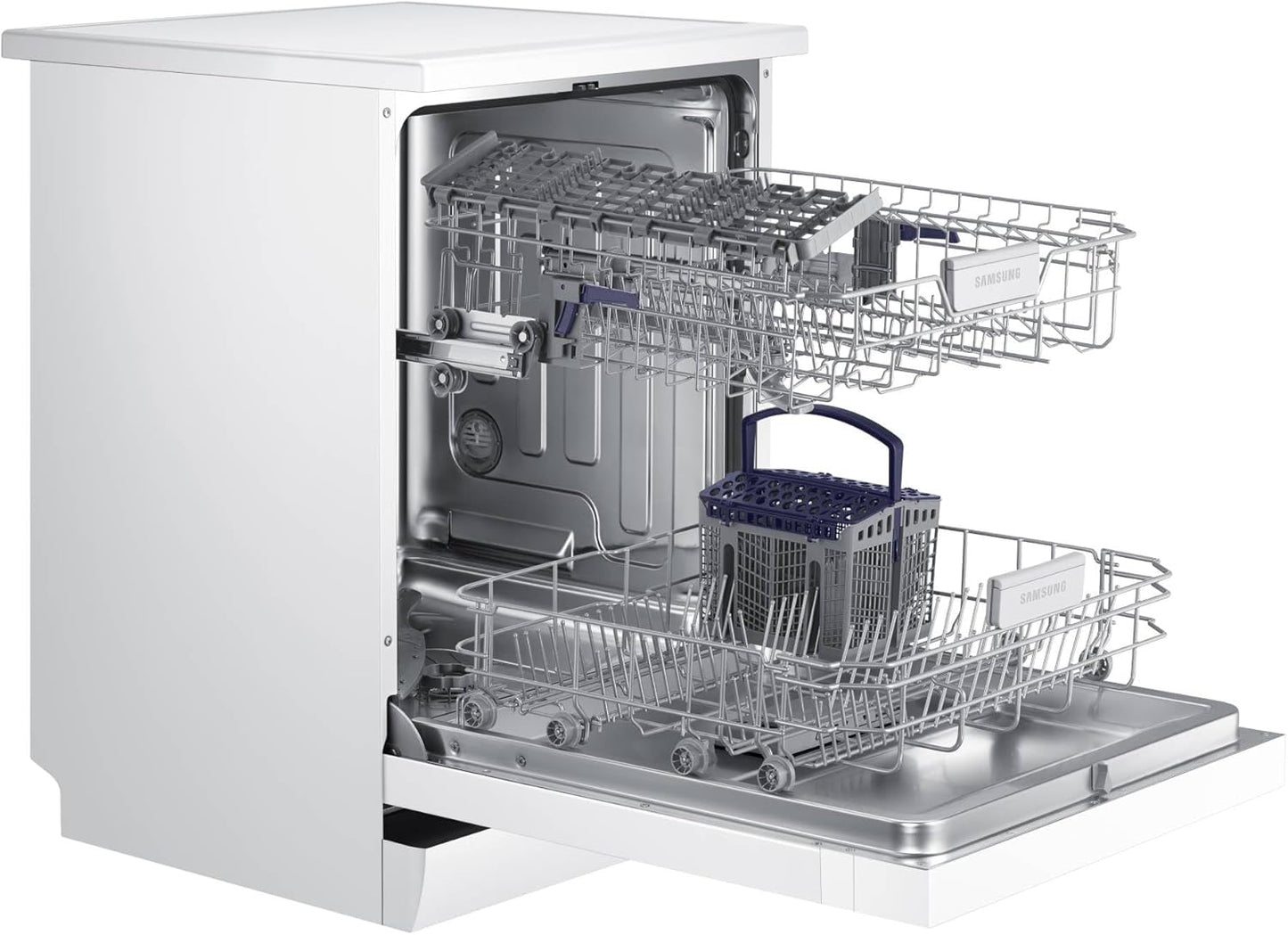 - Lavavajillas de libre instalación, SAMSUNG DW60M6040FW 13cubiertos A++ con Función Higiene [Clase de eficiencia energética D]