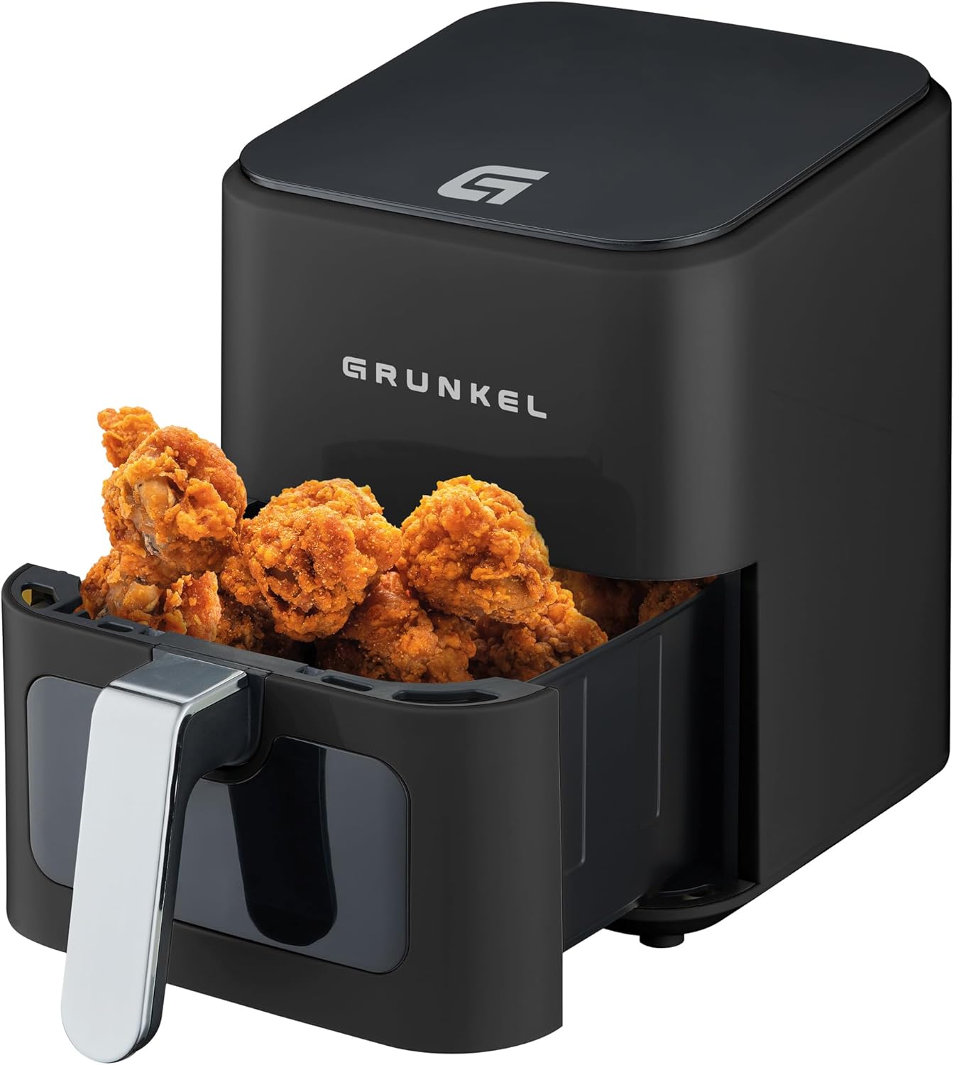 Freidora De Aire Grunkel BLACKEASYFRYER, 1200 W De 4 Litros Y 7 Programas, Negro