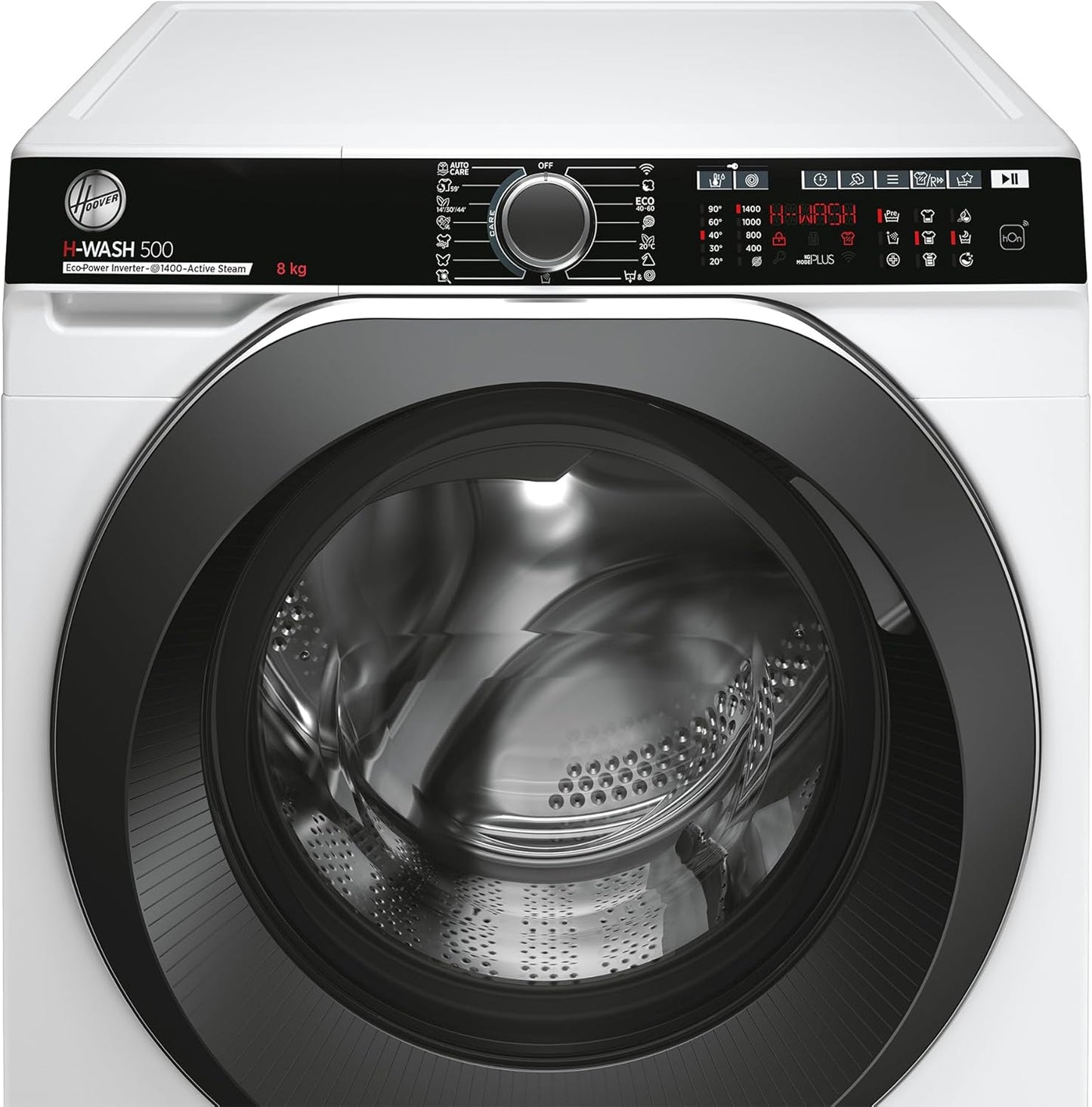 Lavadora Hoover HWP48AMBC7 - Clase A-15%, 8 kg, 14 Programas, Programación diferida, Blanca