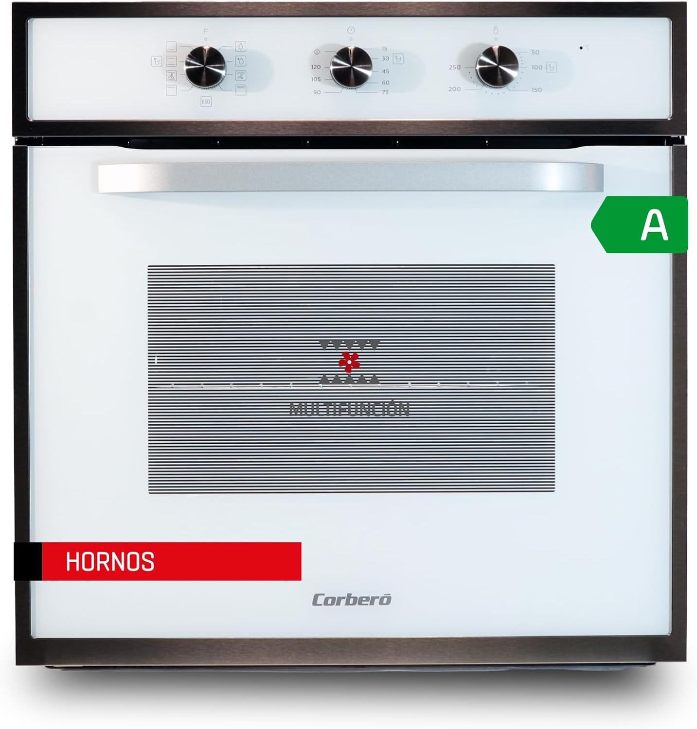 Horno Corbero CCHM703W, Multifunción.8, 65L, A, cristal Blanco