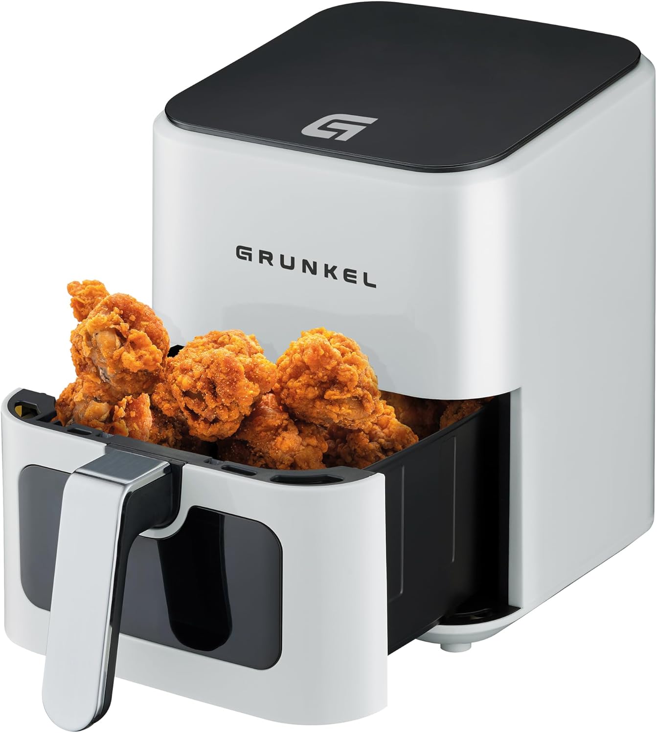 Freidora De Aire Grunkel Whiteeasyfryer, 1200 W De 4 Litros Y 7 Programas, Blanca