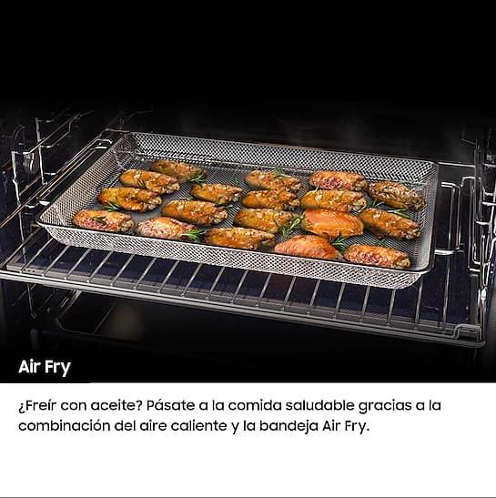 Horno - Samsung NV7B5750TDKU1, Multifunción, Pirolítico, Air Fry, 76l, 59.5 cm, Dual Cook Flex, WiFi, Negro