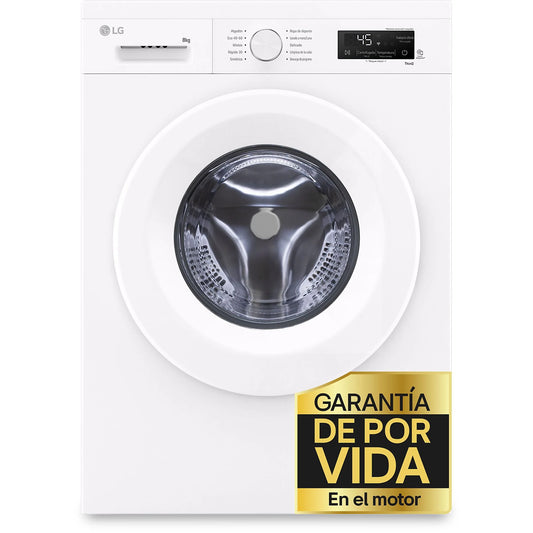 LAVADORA LG F4X1008NWH, 8kg, 1400rpm, A TAPA EXTRAIBLE
