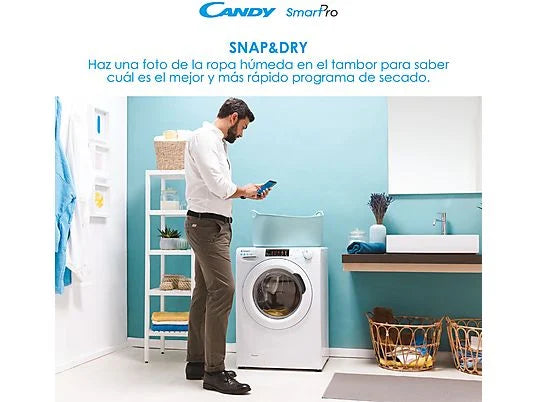 Candy CSOEH9A2TES dryer, white, 9 kg, heat pump, A++, wifi smart