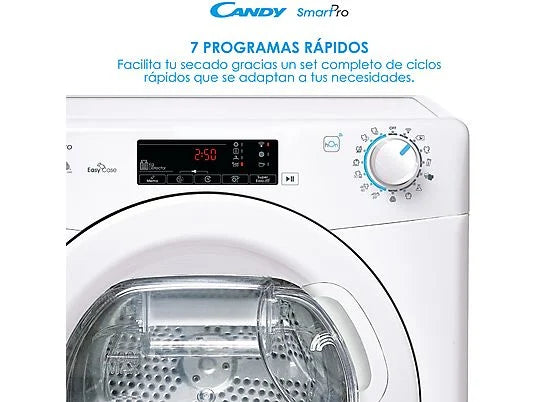 Candy CSOEH9A2TES dryer, white, 9 kg, heat pump, A++, wifi smart