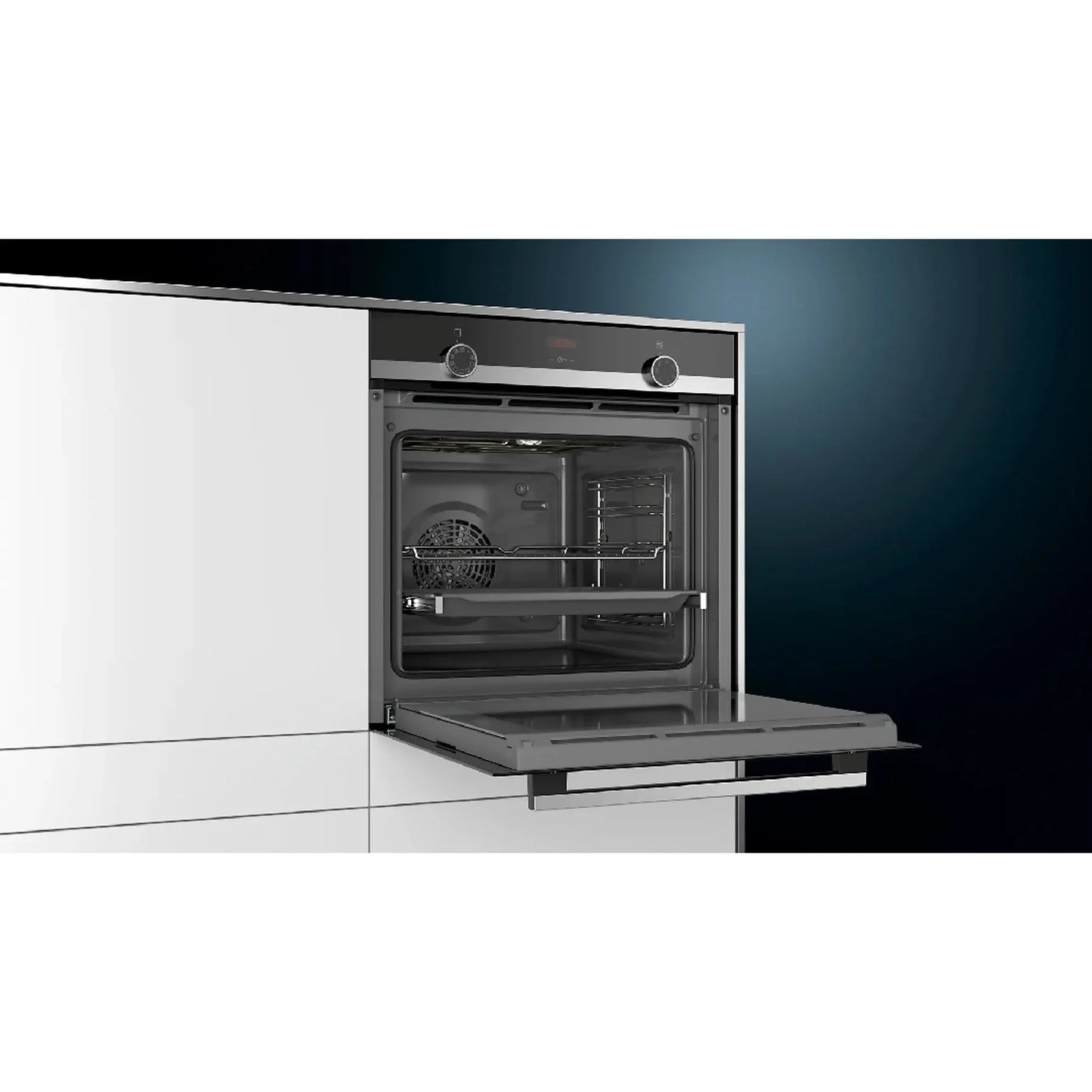 Horno multifunción - SIEMENS HB514AER0, Integrable, Adaptador de corriente/acumulador, Esmalte fácil de limpiar, 71 l, 59,40 cm, Acero Inoxidable