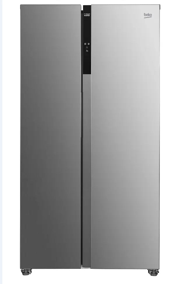 Frigorífico americano - Beko GNO5323XPN, No Frost, 177 cm, 532 l, 4 Estrellas, Iluminación LED, Acero inoxidable