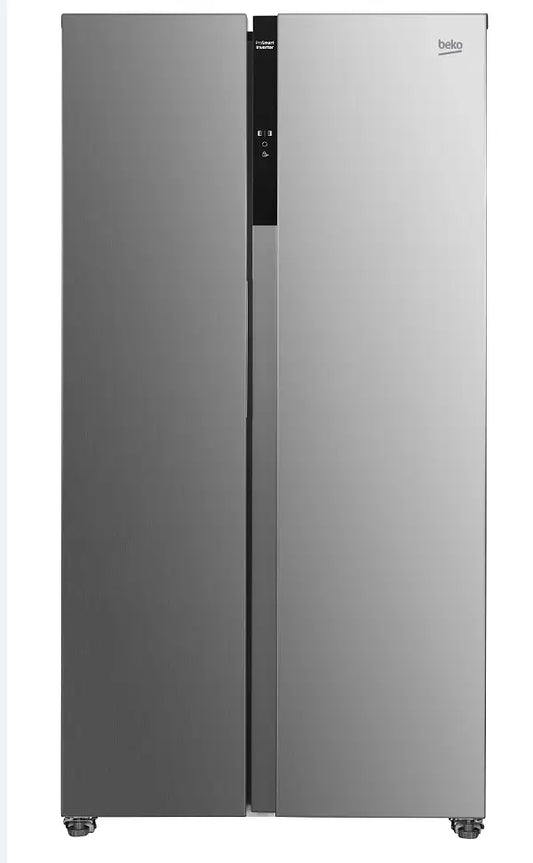 Frigorífico americano - Beko GNO5323XPN, No Frost, 177 cm, 532 l, 4 Estrellas, Iluminación LED, Acero inoxidable