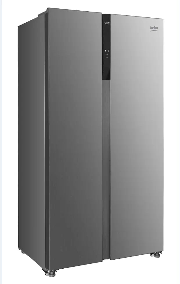 Frigorífico americano - Beko GNO5323XPN, No Frost, 177 cm, 532 l, 4 Estrellas, Iluminación LED, Acero inoxidable