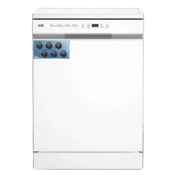Lavavajillas OFERTA VOK EVD-14FCWAD: Eficiencia, capacidad para 14 cubiertos y 8 programas versátiles de lavado 3º Bandeja