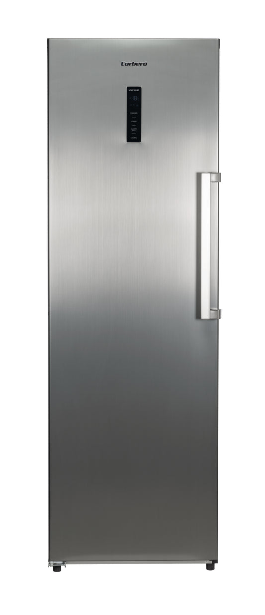 Corbero Inox Vertical Freezer CCVH18524NFX, 185x60cm, NOFROST.